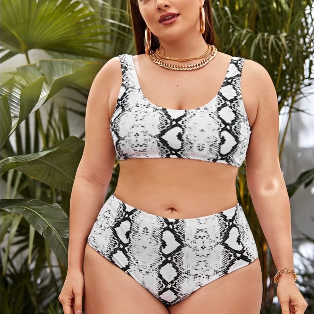 White snakeskin bikini. Never Worn. in Package